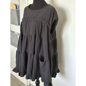 Babydoll ruffle tiered mini dress